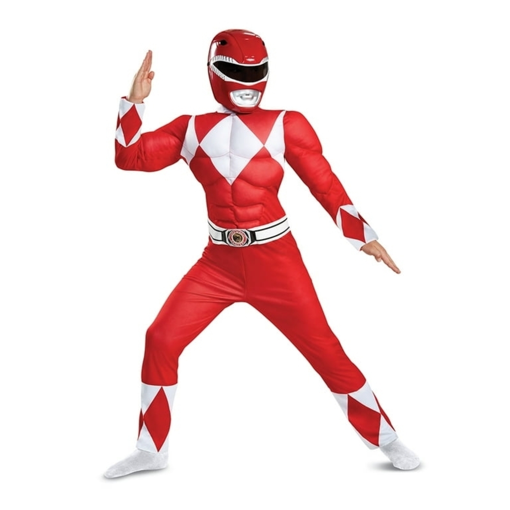 Red Power Ranger Kids Costume XS (4/5)